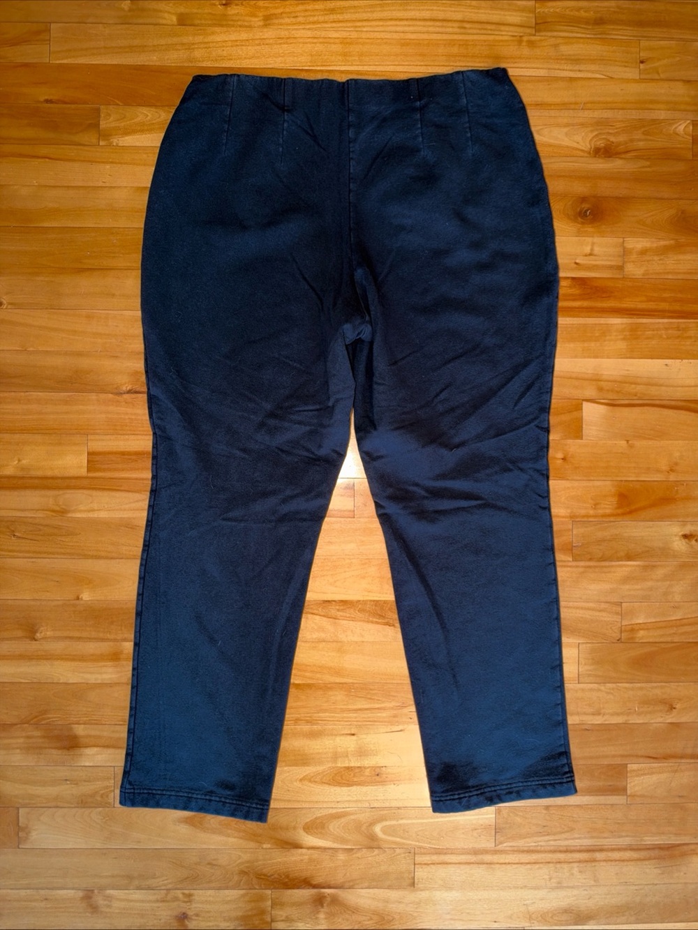 L.L.Bean Perfect Fit Fleece Backed Slim Leg Pants Womens XL Regular Black - Picture 6 of 10